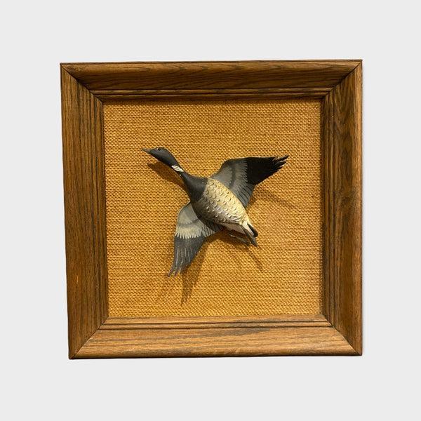 Vintage Carved Flying Goose
