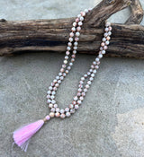 Red Jasper Stone Mala 108 Beads Hand-Knotted