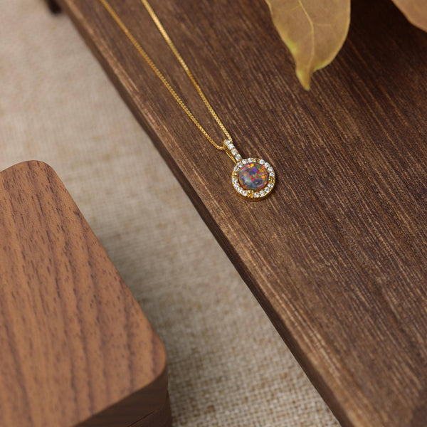 Blaze Opal Necklace