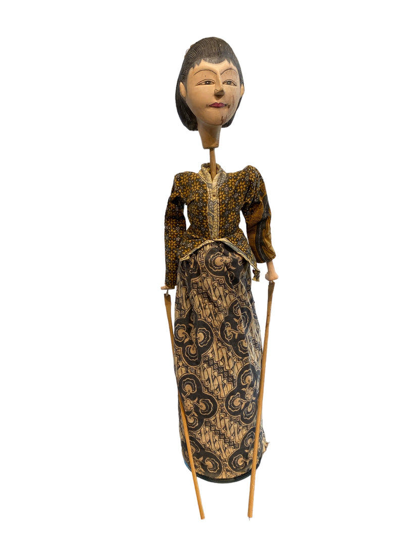 Vintage Indonesian Wayang Golek Rod Puppet