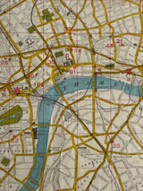 Antique American Express Paris and London Map (1910)