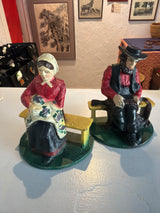 A Good Day's Work Bookends (Amish Couple)