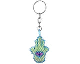 Hamsa Hand - Beaded Keychain