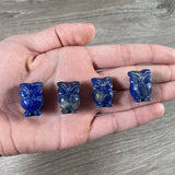 Gemstone Owl Figurine – Small Crystal Owl Decor : Tiger Eye