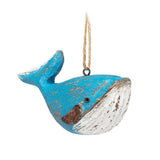 Willa the Whale Carved Ornament