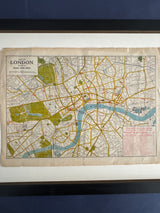 Antique American Express Paris and London Map (1910)