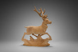 Superfine Hand Carved Deer - Russia 1950s - Diplomatic Courier Collection