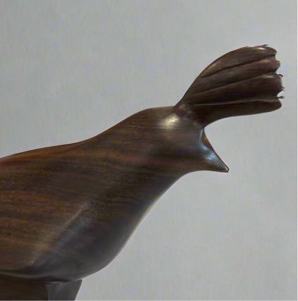 Handmade Ironwood Quail - Mexico - 1960s