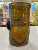 Art Glass Vase with Integrated Owl