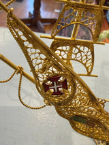 Portuguese Filigree Caravel Ship