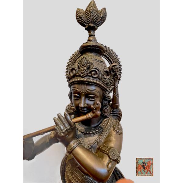 Vintage Krishna Bronze