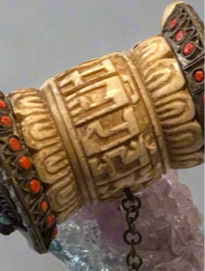 Ancient Tibetan Horn Prayer Wheel