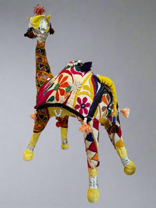 Very Large Rajasthani Fabric Camel - 1950s