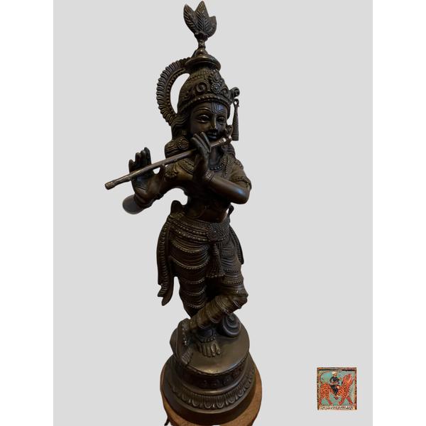 Vintage Krishna Bronze