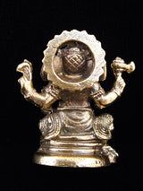 Mini Brass Seated Ganesh