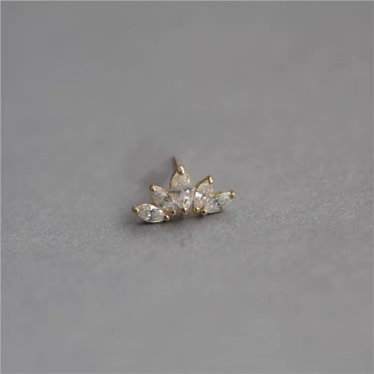 Lotus Studs Gold