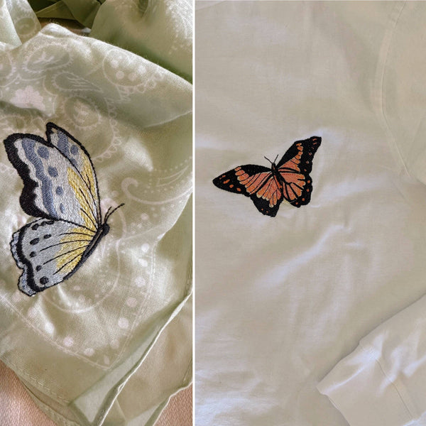Butterfly Bandana - Light Green