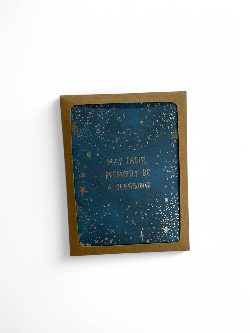 May Their Memory Be a Blessing Silver Foil Card: Single Card