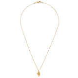 Tiny Mystic Hand Necklace: Gold/Turq