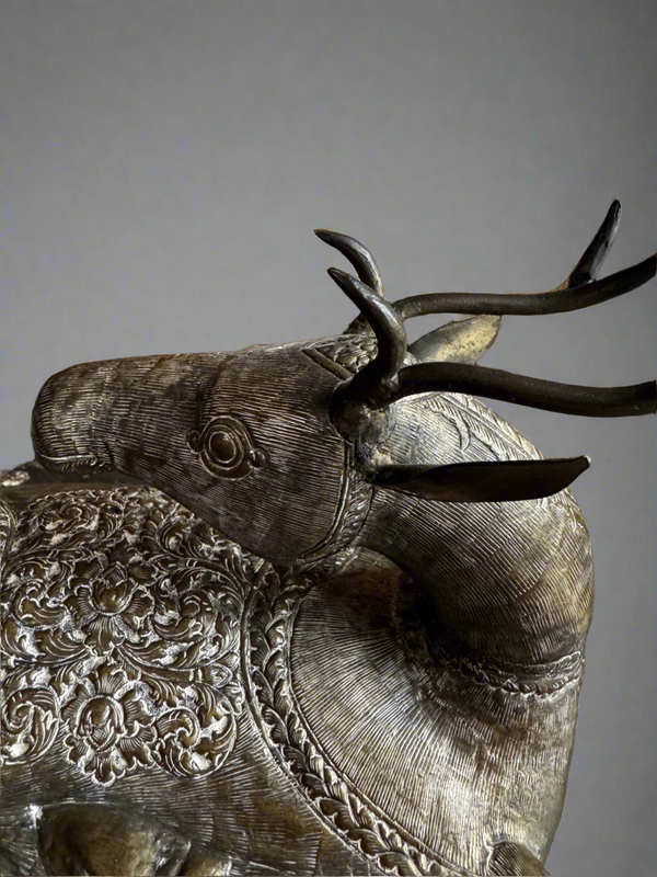 Cambodian Silver Plate Betel Nut Container (Large)