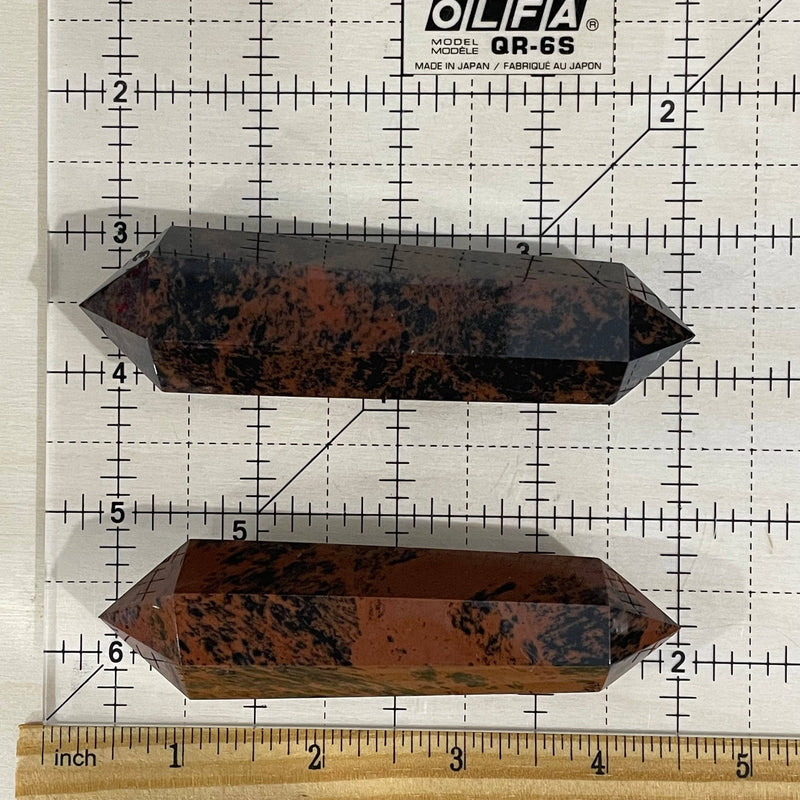 Mahogany Obsidian Double Terminated Obelisk
