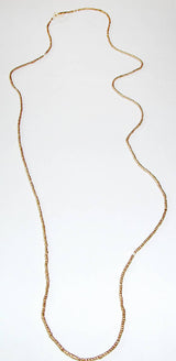 African Thread Beads: 1 / 28" strand / Silver-tone brass