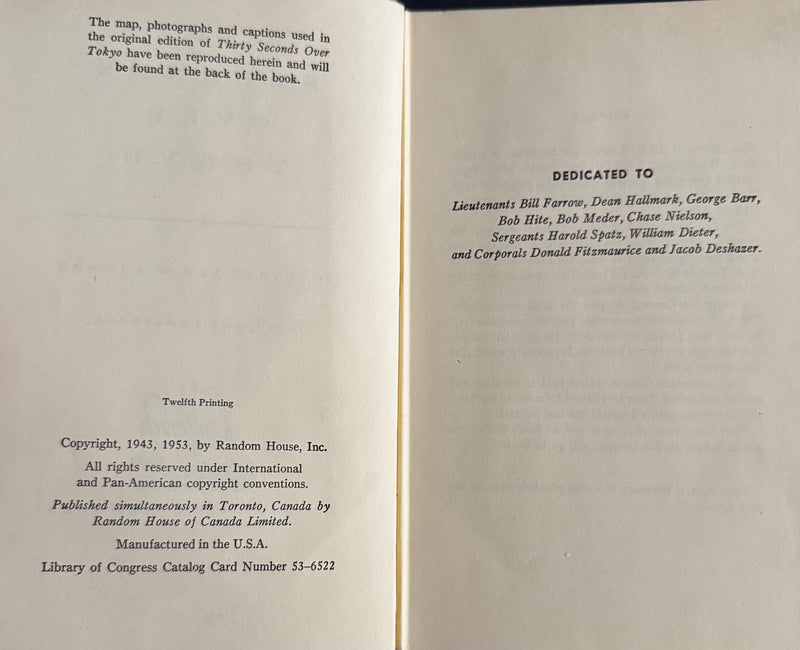 Thirty Seconds Over Tokyo - Capt. Ted Lawson - 1953