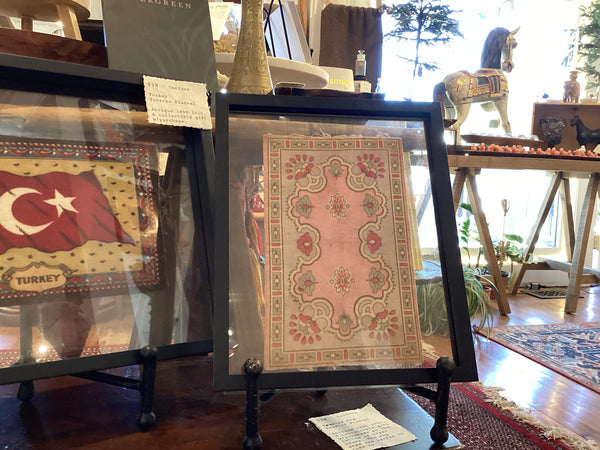 Persian Rug - Large - Framed - Special Antique Promotional Flannel
