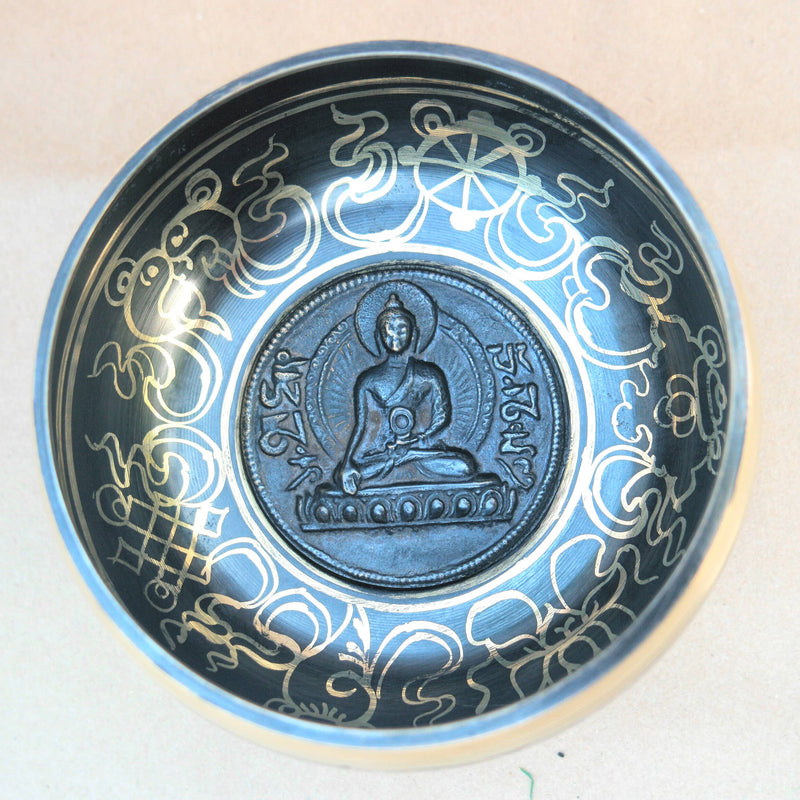 8 Auspicious Symbols Singing Bowl 5" SBR-5013