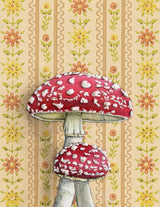 Toadstool Mushroom Greeting Card
