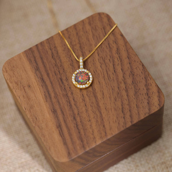 Blaze Opal Necklace