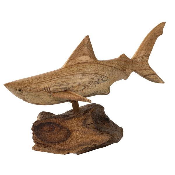 Deep Blue the Hand-Carved Shark