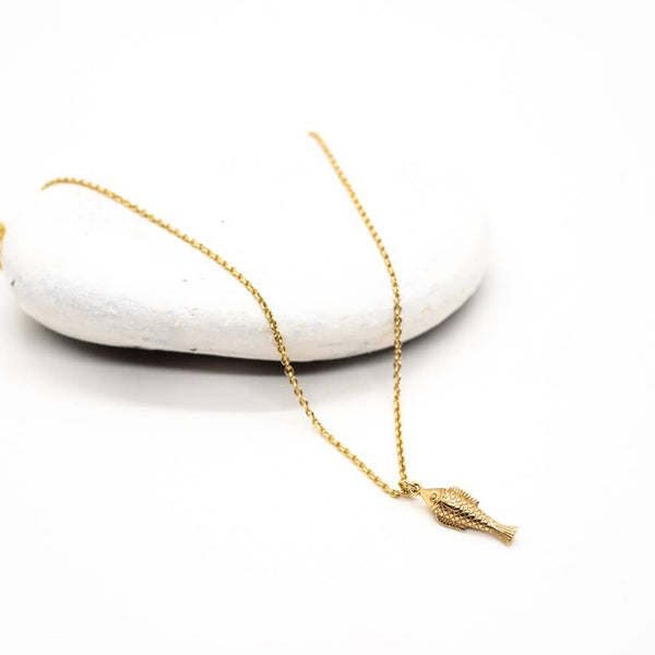 Brass Fish Necklace