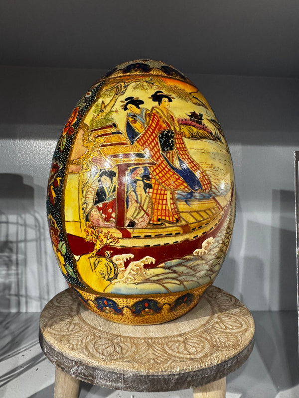 Satsuma Gilded Egg - 12"