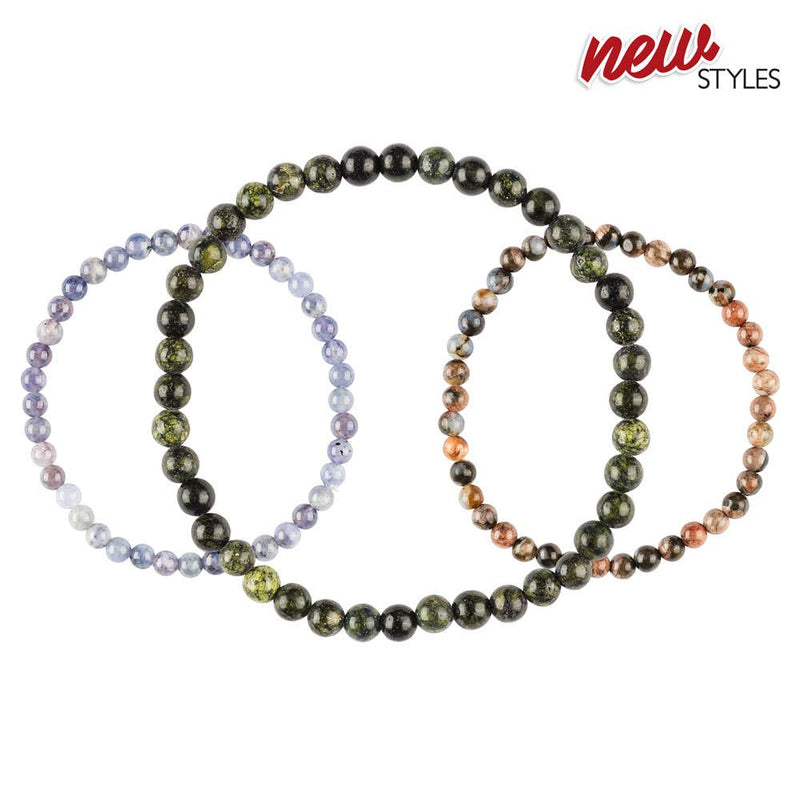 4mm Gemstone Bracelet Angelite