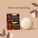 Amber & Vanilla Body Stone | Deep Moisturizing Lotion Bar