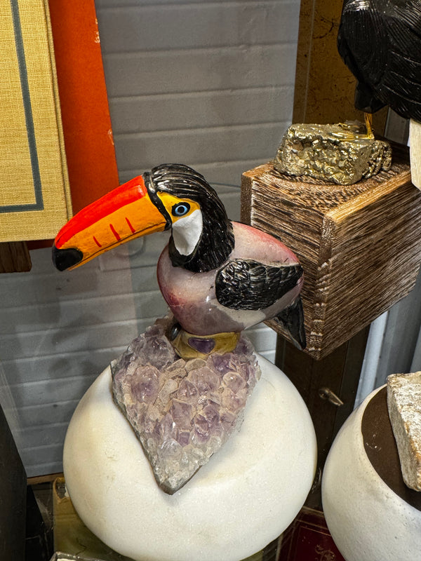 Toby the Carved Stone Toucan