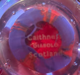 "Scottish Storm" -  Caithness Glass "Diabolo" Paperweight - Scotland