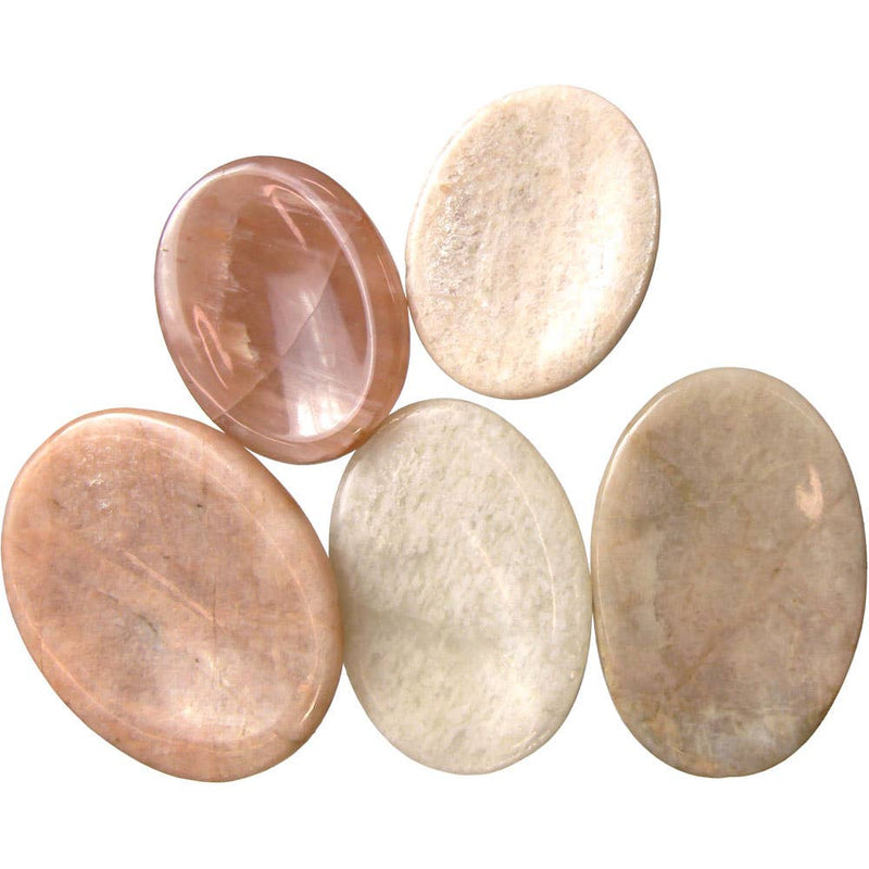 Peach Moonstone Worry Stones