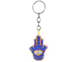 Hamsa Hand - Beaded Keychain