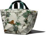 Vintage Tent Fabric with Printed Pattern Bag: Jungle
