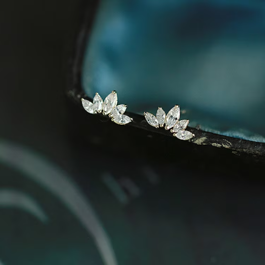 Lotus Studs Gold