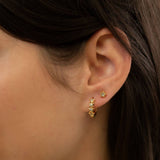 Tiny Stars 12mm Huggie Hoop Earrings
