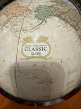 George F. Cram Classic 12" Floor Globe on Wood Tripod Stand