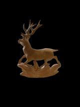 Superfine Hand Carved Deer - Russia 1950s - Diplomatic Courier Collection