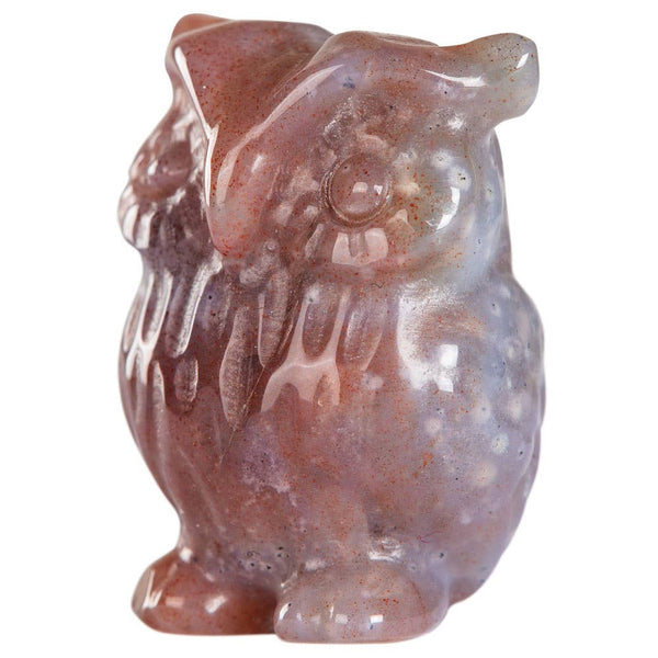 Crystal Owl: Indian Agate