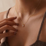 CZ Drop Necklace