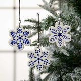 Ceramic Snowflake Ornament