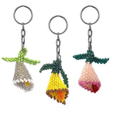 Beaded Keychain - Calla Lily