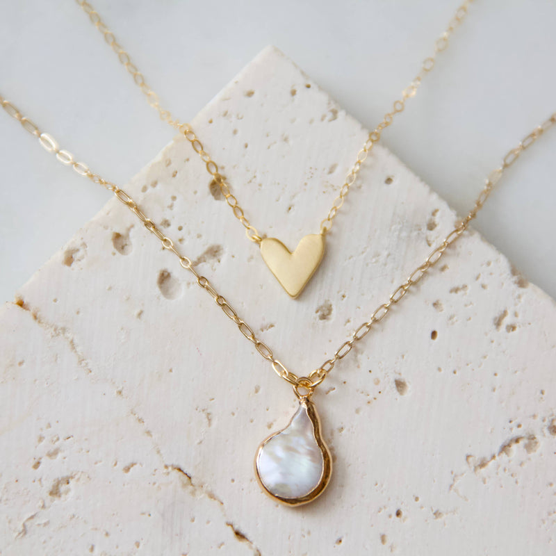 Heart Necklace - Gold